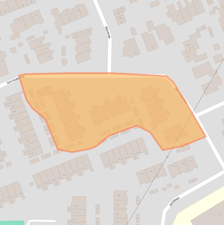Kaart van postcodegebied 6713JN.