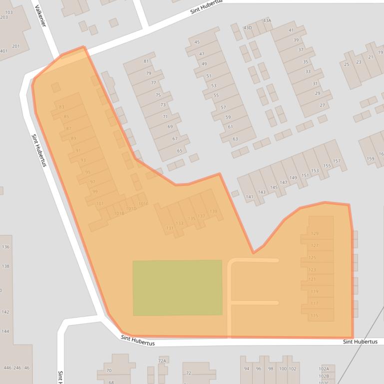 Kaart van postcodegebied 6713JR.