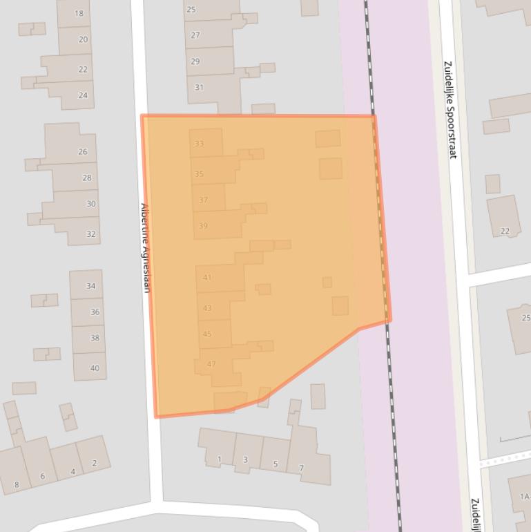 Kaart van postcodegebied 6713MP.