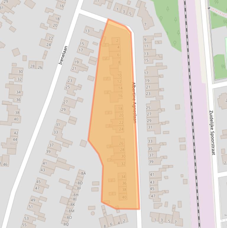 Kaart van postcodegebied 6713MR.