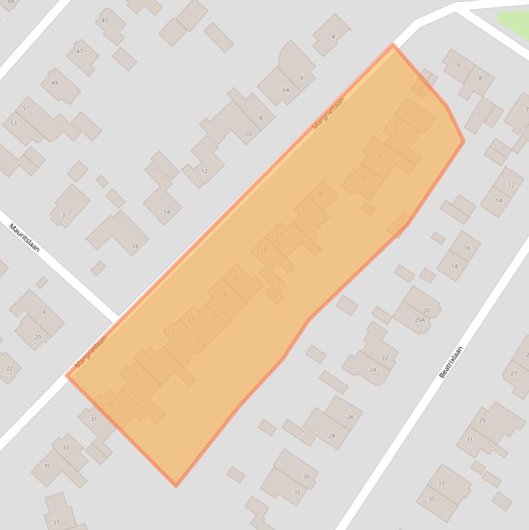 Kaart van postcodegebied 6713PK.