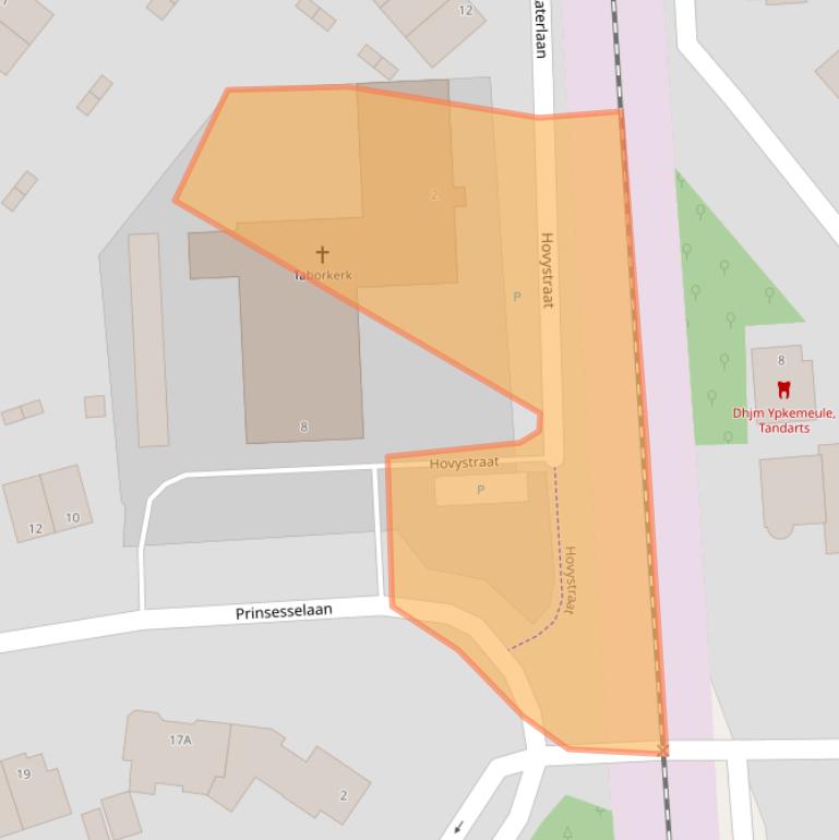 Kaart van postcodegebied 6713PZ.