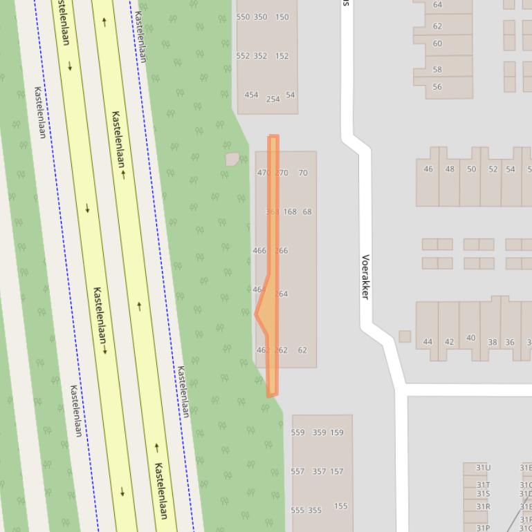 Kaart van postcodegebied 6713SV.
