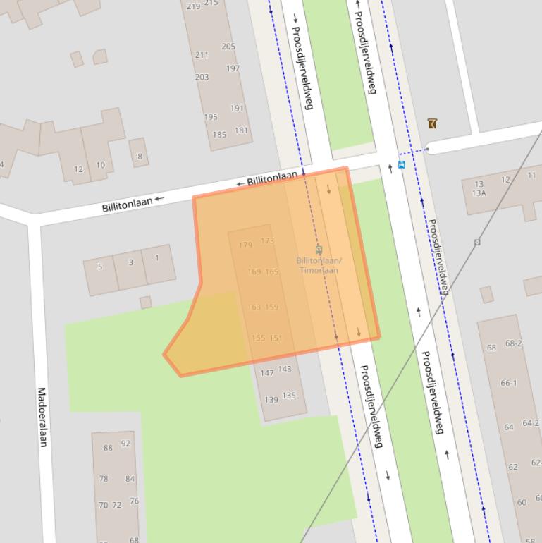 Kaart van postcodegebied 6714AC.