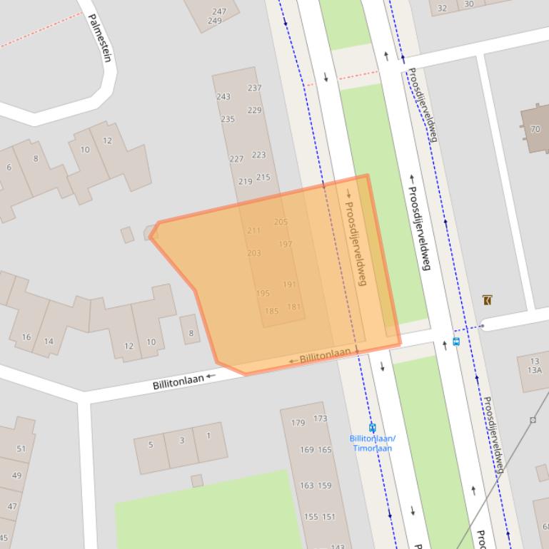 Kaart van postcodegebied 6714AD.