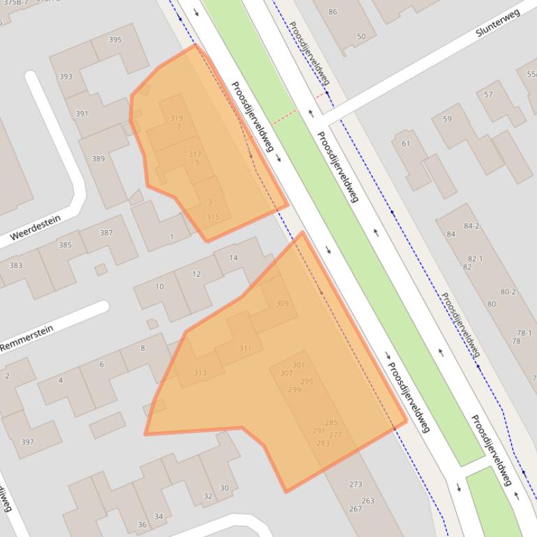 Kaart van postcodegebied 6714AH.