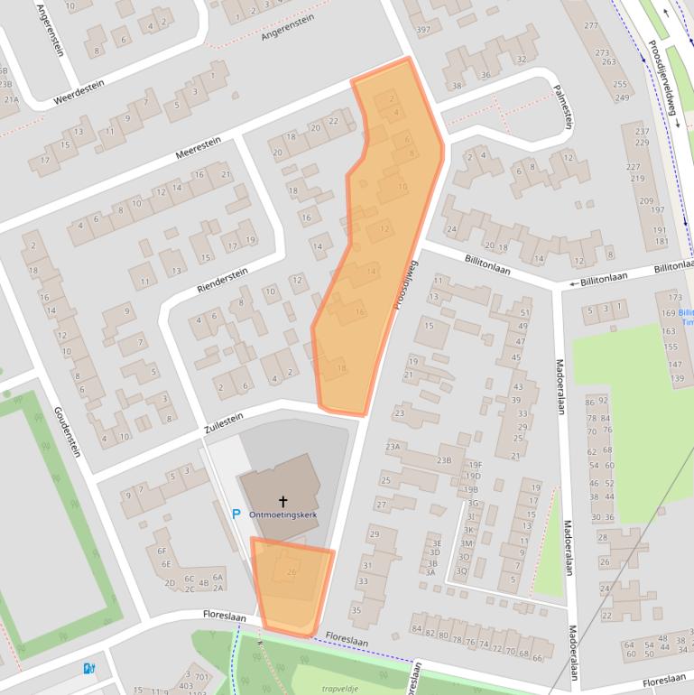 Kaart van postcodegebied 6714AL.