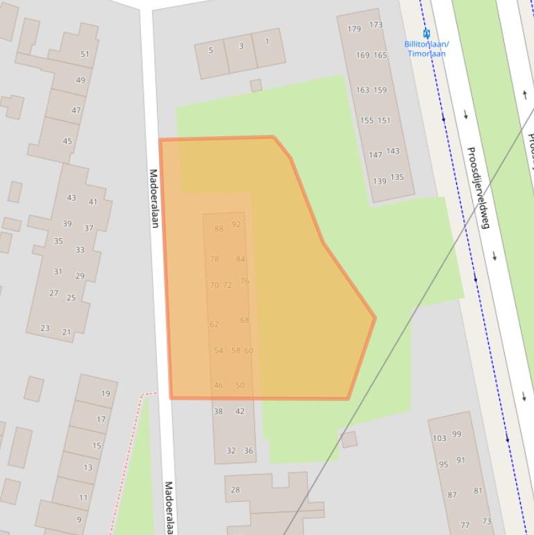 Kaart van postcodegebied 6714AP.