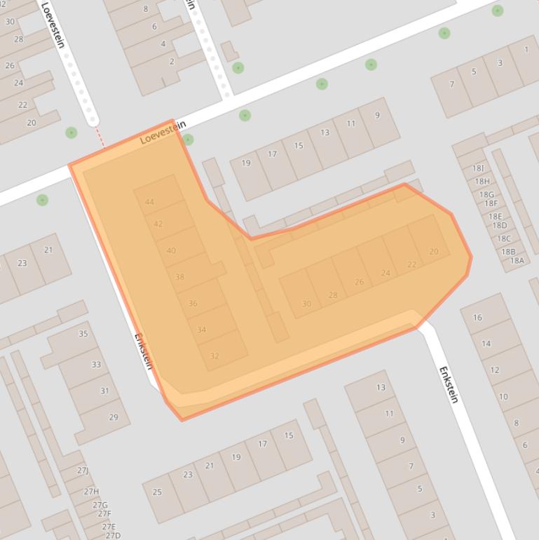 Kaart van postcodegebied 6714BR.