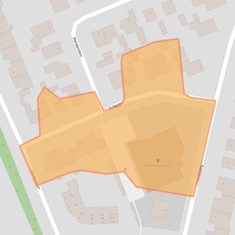 Kaart van postcodegebied 6714CA.