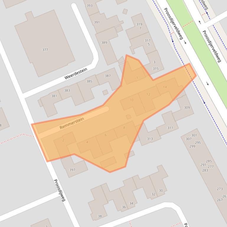 Kaart van postcodegebied 6714CZ.