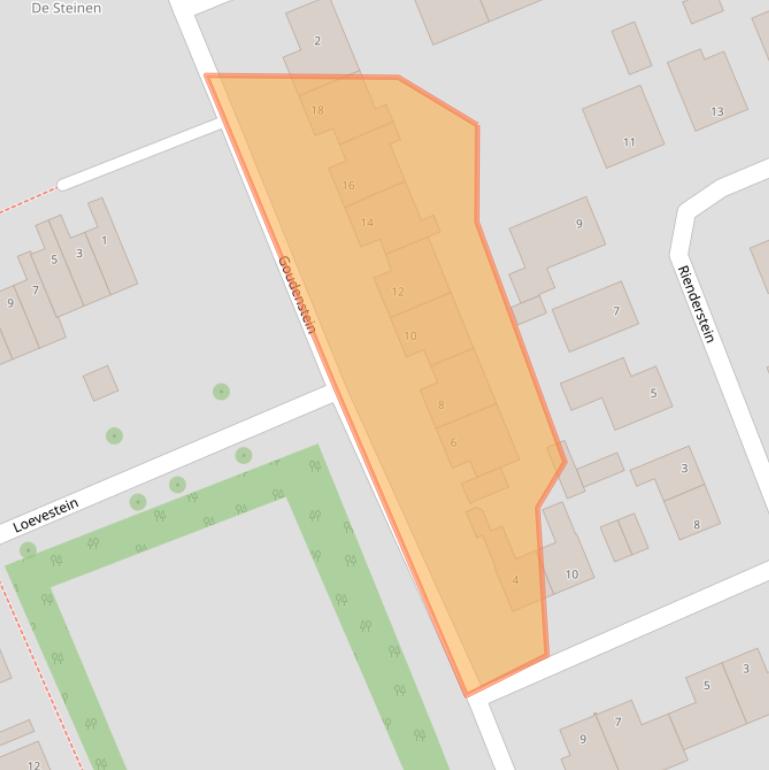 Kaart van postcodegebied 6714DB.