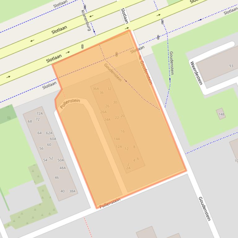 Kaart van postcodegebied 6714DE.