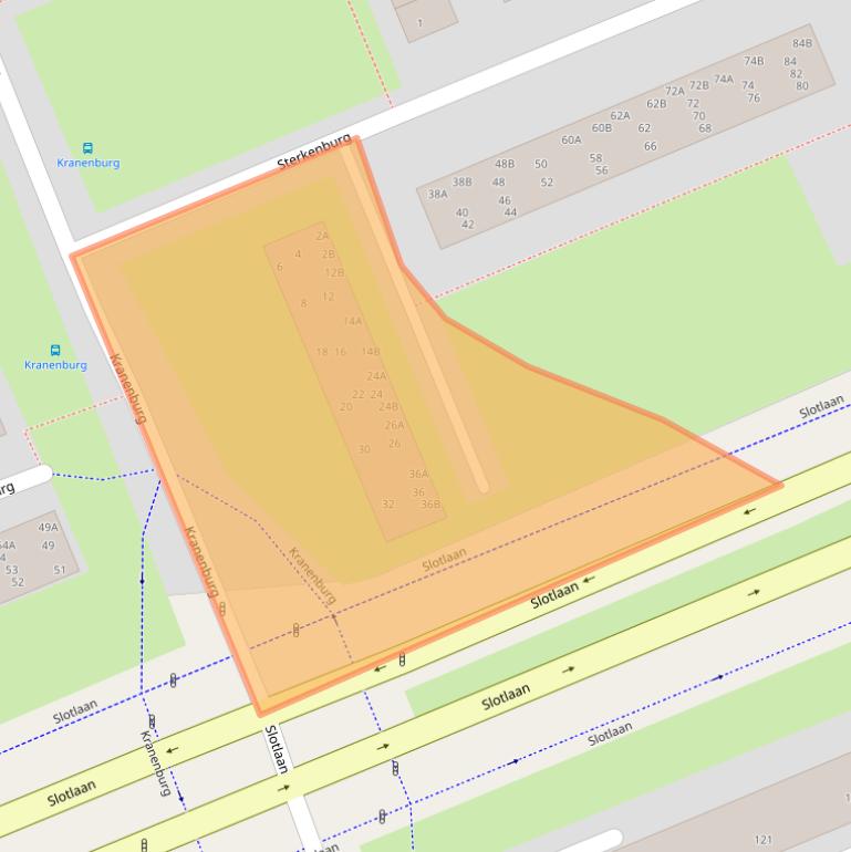 Kaart van postcodegebied 6714EC.