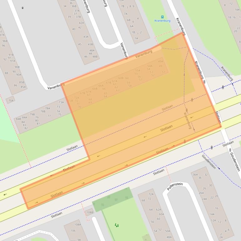 Kaart van postcodegebied 6714HJ.