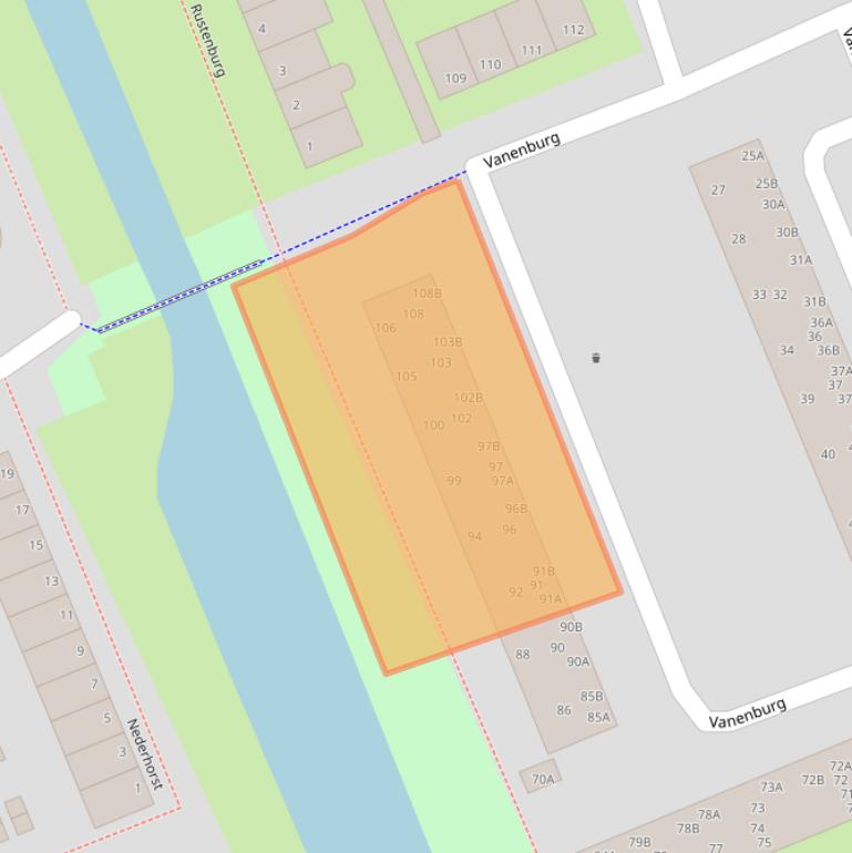 Kaart van postcodegebied 6714HL.
