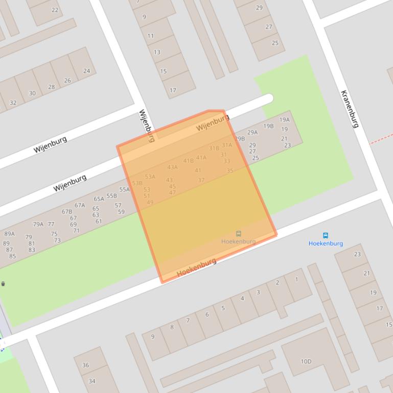 Kaart van postcodegebied 6714HV.