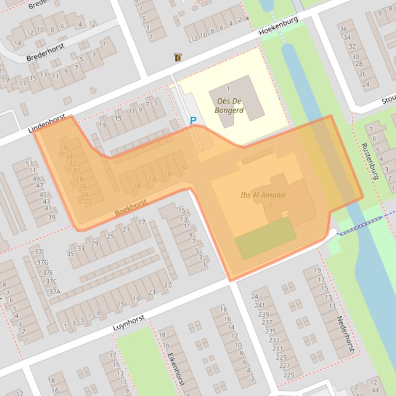 Kaart van postcodegebied 6714JT.