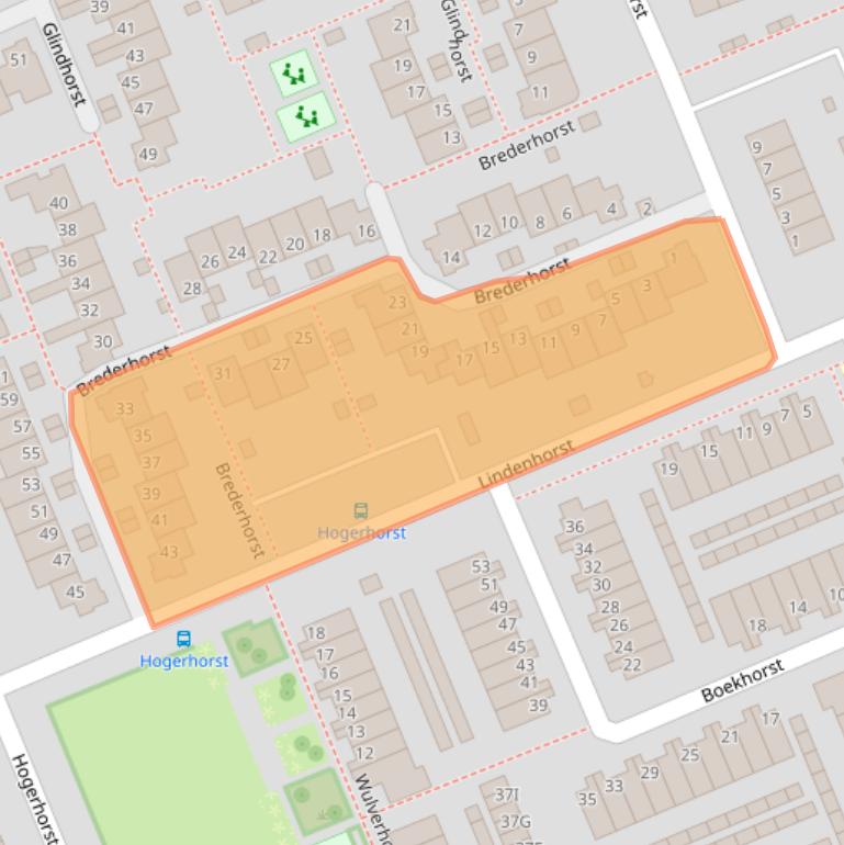 Kaart van postcodegebied 6714KA.