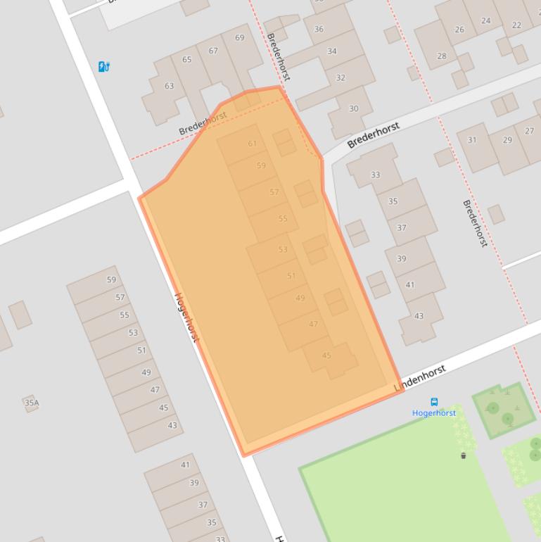 Kaart van postcodegebied 6714KB.