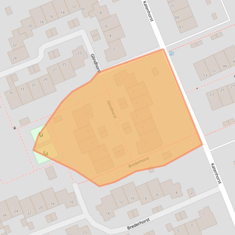 Kaart van postcodegebied 6714KE.