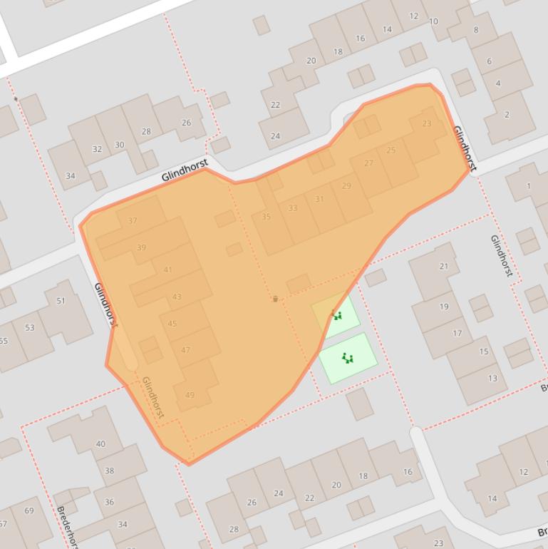 Kaart van postcodegebied 6714KG.