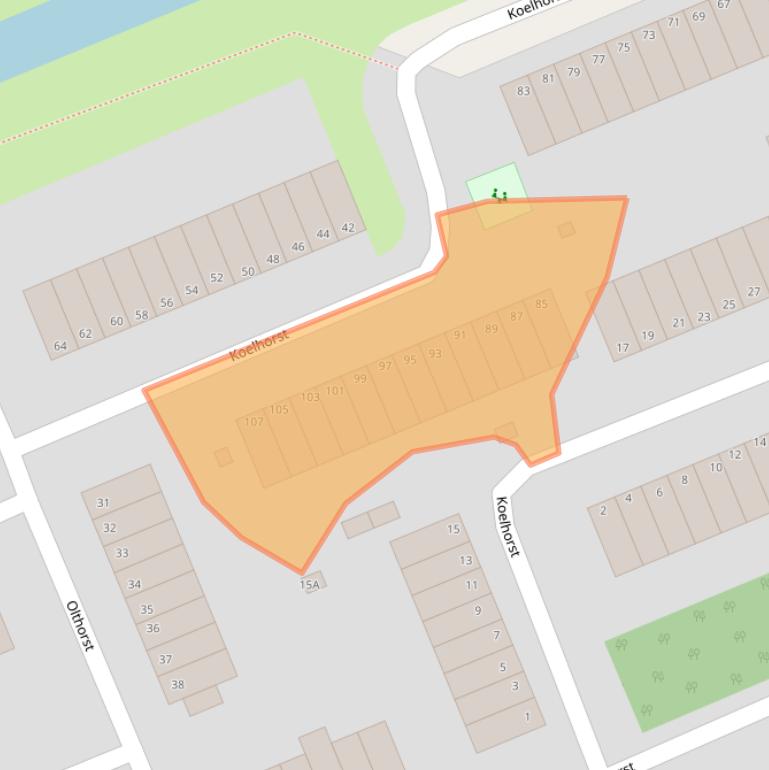 Kaart van postcodegebied 6714KN.