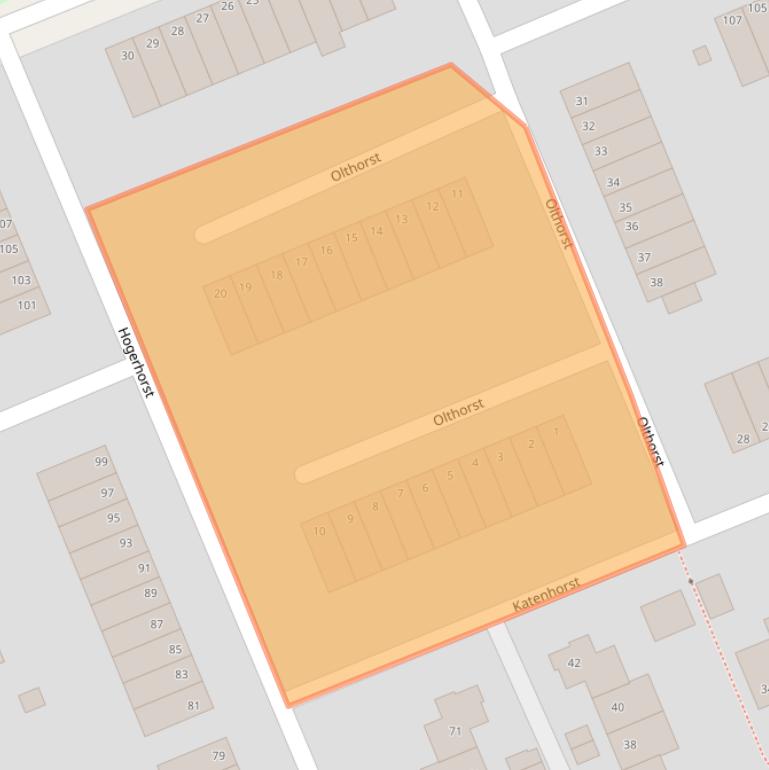 Kaart van postcodegebied 6714KS.