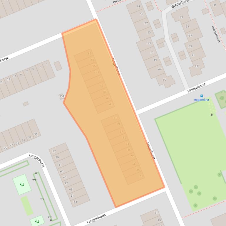 Kaart van postcodegebied 6714LB.