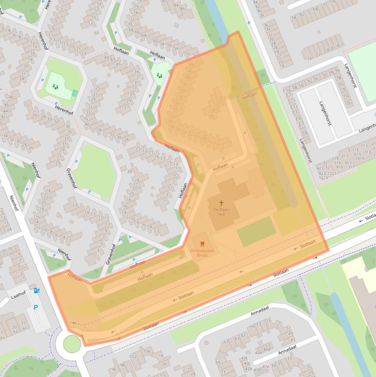 Kaart van postcodegebied 6715AJ.