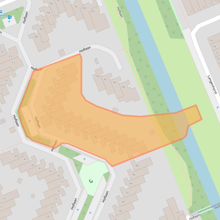 Kaart van postcodegebied 6715AK.