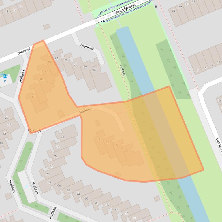 Kaart van postcodegebied 6715AL.