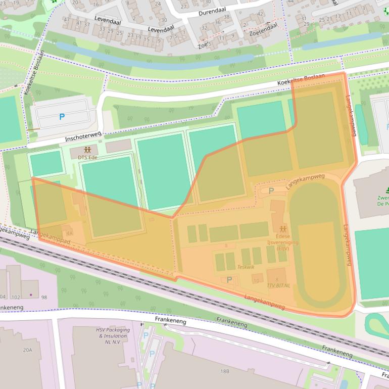 Kaart van postcodegebied 6715AV.