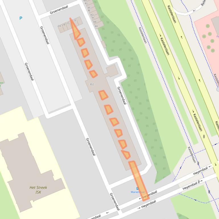 Kaart van postcodegebied 6715BC.