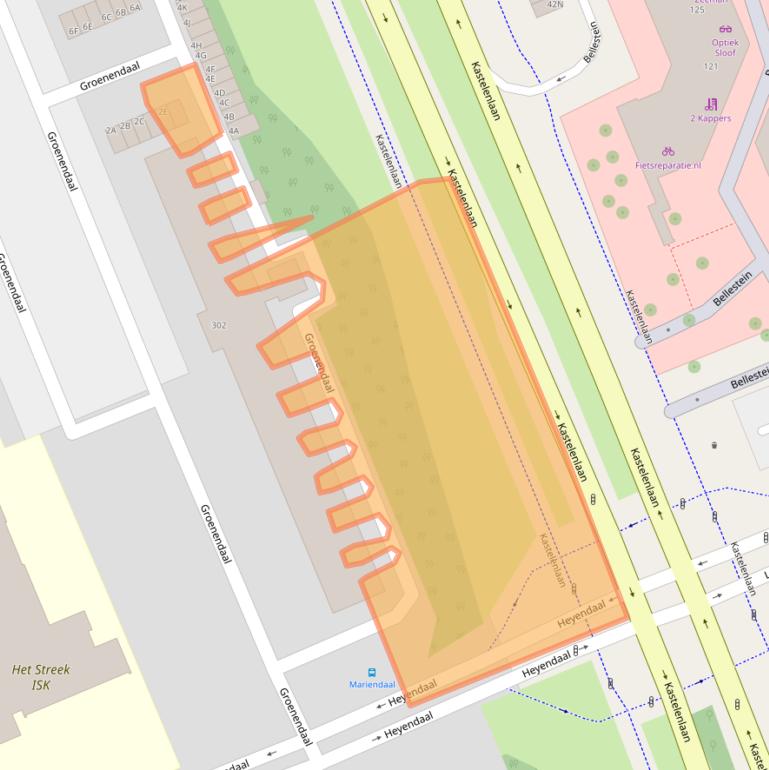Kaart van postcodegebied 6715BD.