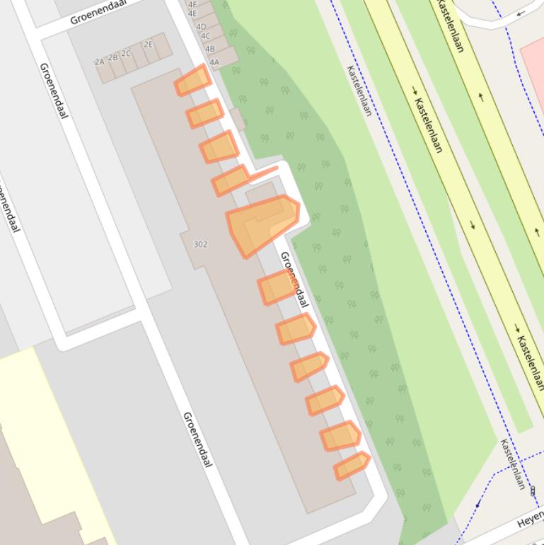 Kaart van postcodegebied 6715BG.