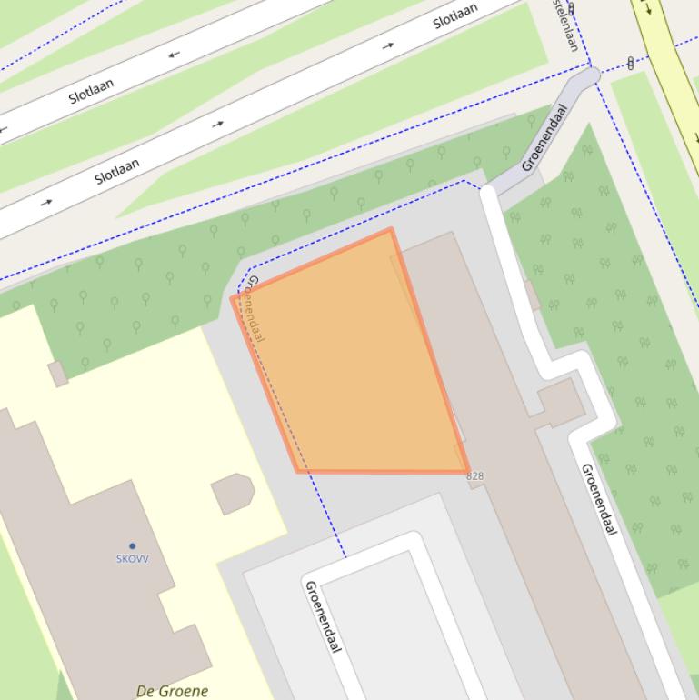 Kaart van postcodegebied 6715BK.