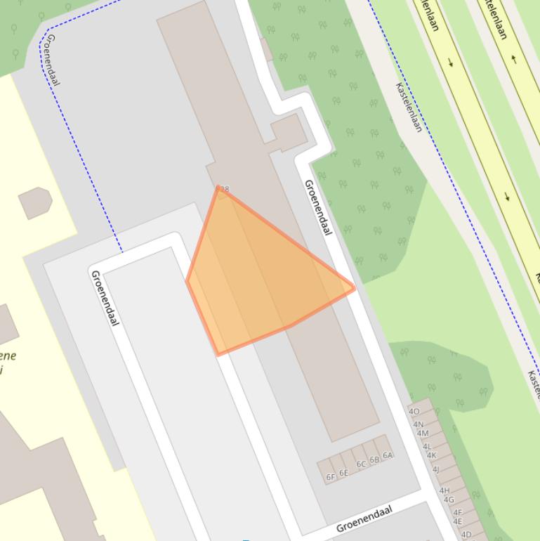 Kaart van postcodegebied 6715BM.