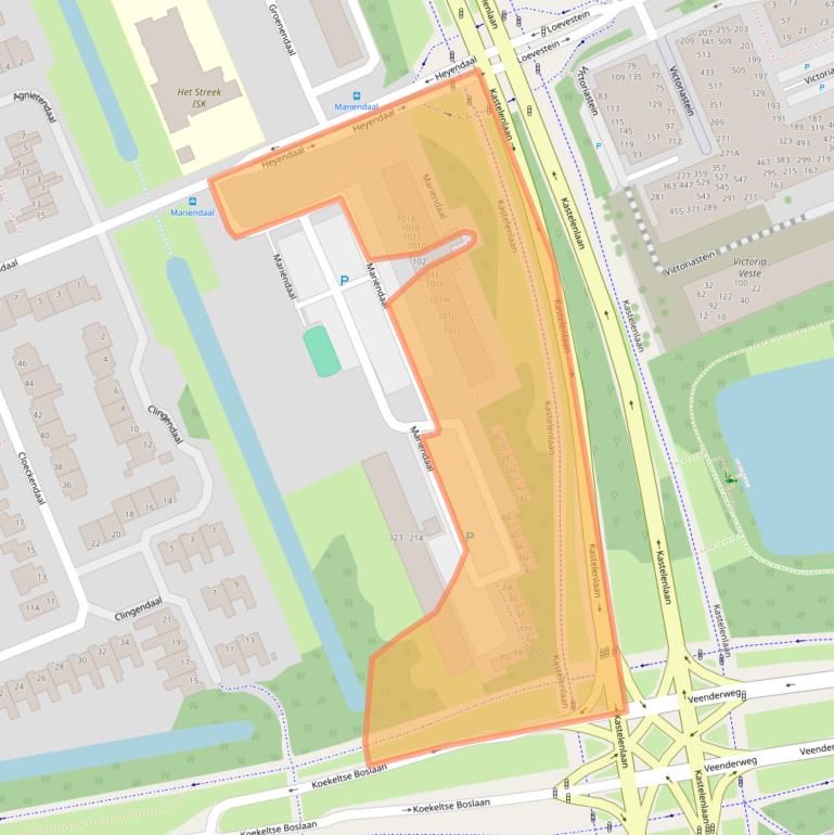 Kaart van postcodegebied 6715CB.