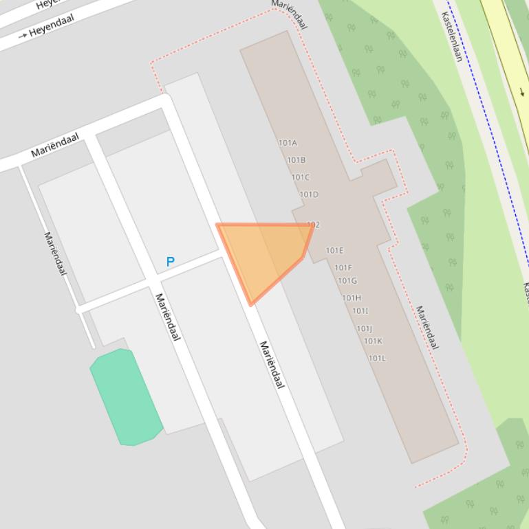 Kaart van postcodegebied 6715CD.