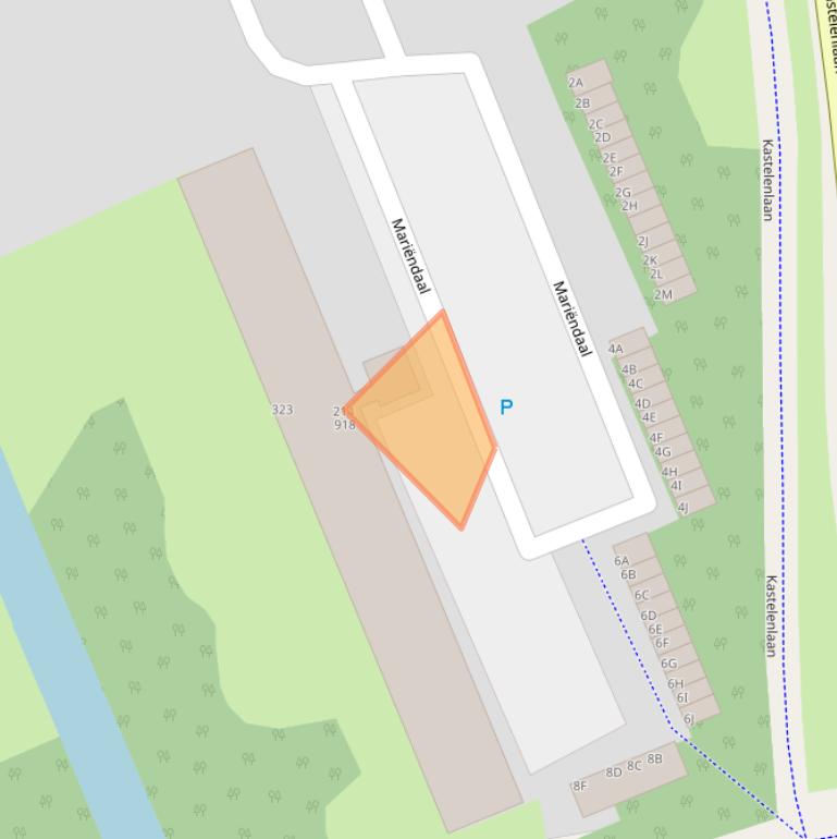 Kaart van postcodegebied 6715CP.