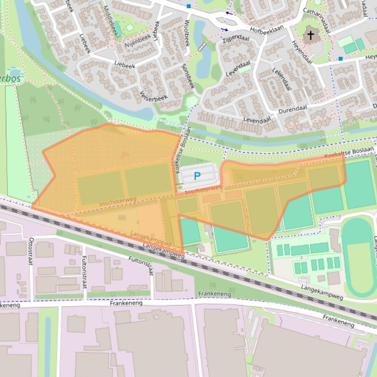 Kaart van postcodegebied 6715CS.