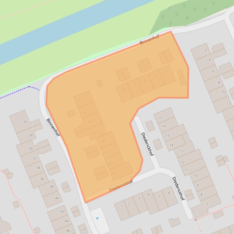 Kaart van postcodegebied 6715DR.