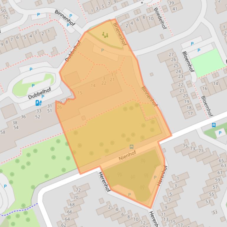 Kaart van postcodegebied 6715ED.