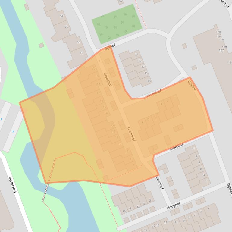 Kaart van postcodegebied 6715EM.