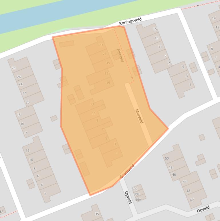 Kaart van postcodegebied 6715ES.