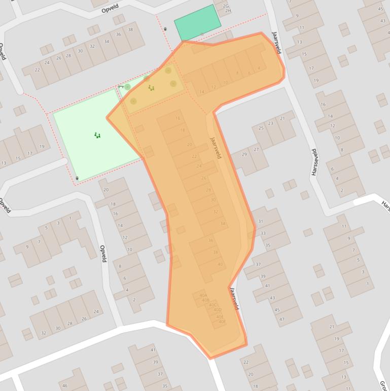 Kaart van postcodegebied 6715GE.
