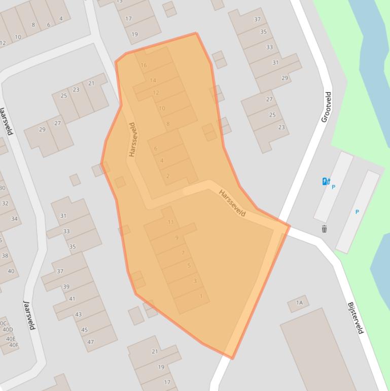 Kaart van postcodegebied 6715GH.