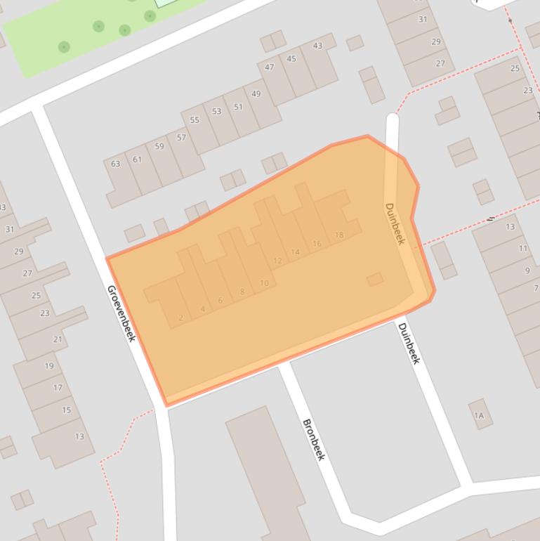 Kaart van postcodegebied 6715GT.