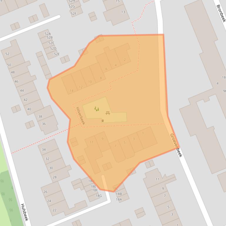 Kaart van postcodegebied 6715HH.